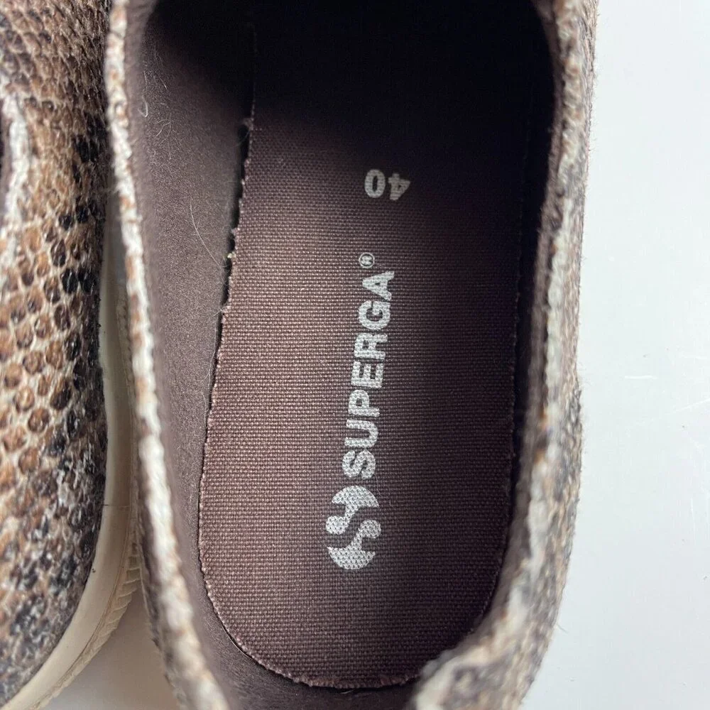 Superga 2750 Synth Snake Shoes Women’s Size 9 EU 40  Casual Sneakers - Picture 9 of 10